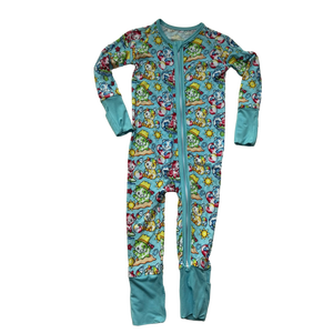 Ruidian infantile impression personnalisée <span class=keywords><strong>Bambo</strong></span> bébé barboteuses bébé enfant en bas âge saison de Noël Onesie bébé combinaison - Product Image 2