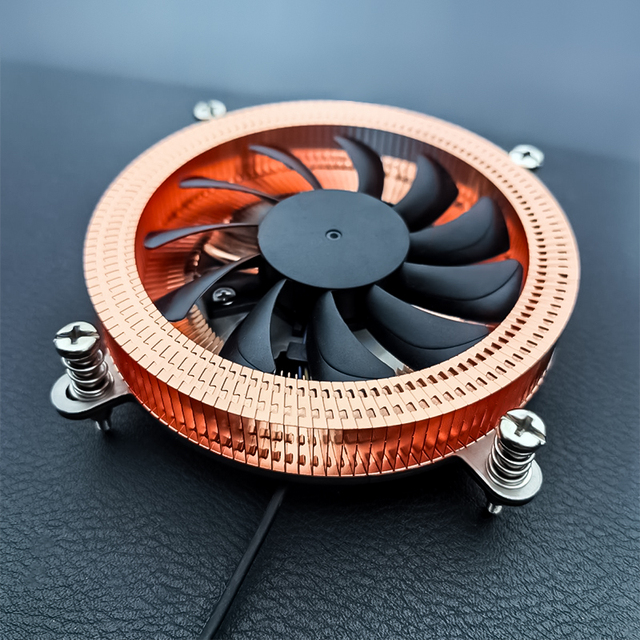 Ultrathin 80Mm Pwm Cpu Fan for Htpc Lga 1200 115X 1700 All-in-One Pc Processor Cooling Radiator Industrial Control Cpu Cooler