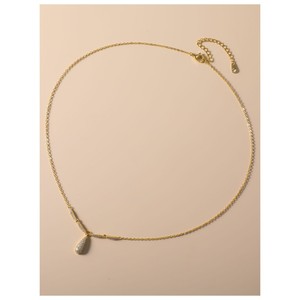 Ensemble de boucles d'oreilles et collier en cuivre nacré brillant, forme goutte d'eau, micro-incrustation, bijoux de fête pour femmes, mode de luxe - Product Image 4