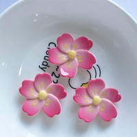 Printemps Tournesol Nénuphar Fleur de Lotus Résine breloques DIY boucles d'oreilles coque de téléphone décoration pendentif épingle à cheveux peut ajouter crochet