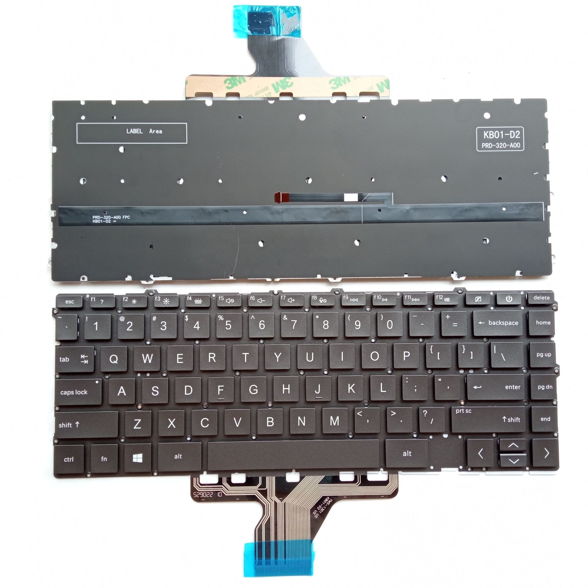 Boîtier Supérieur Avec Clavier AZERTY Pour HP Envy X360 15-DS - Réf. L53987-051 - Occasion