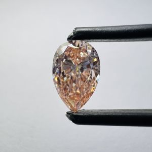 Diamant rose poire CVD de haute qualité cultivé en laboratoire VS1, très bonnes finitions, percé au laser, pour bijoux élégants, bagues et colliers statement - Product Image 1