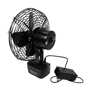 Ventilador de Trabajo Portátil Compacto de Metal de 8 Pulgadas, Funciona con Batería de 21V, Enchufe de CA, Doble Alimentación, <span class=keywords><strong>Malla</strong></span> Fácil de Limpiar, para Construcción, Camping, Pesca - Product Image 6