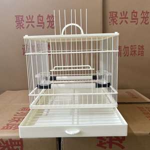 Vente en gros d'usine, nouvelles cages à oiseaux empilables en métal carrées pour perroquets, canaris, ménagères - Product Image 3