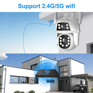 4MP Wifi Mini Smart Linkage PT <b>Camera</b> Human Detection Function Dual Light Built-in Mic & Speaker 256G up to 100ft - Product Image 2