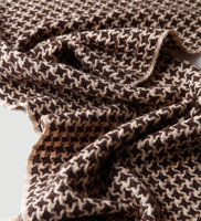 Écharpe longue d'hiver HAIBEI pour femme, motif à carreaux, en cachemire métallisé argenté, luxueuse, coupe-vent, très tendance