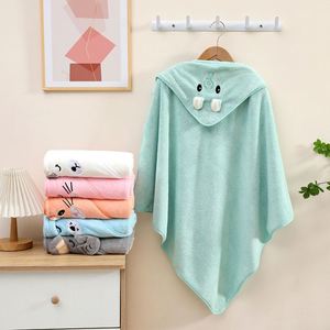 Manta Envolvente con Diseño de Animales Personalizado, Suave y Absorbente, de Terciopelo, Felpa de Coral, Toalla de Baño con Capucha para Bebé, Cuadrada, de Dibujos Animados, para Dormitorio, Hotel - Product Image 4