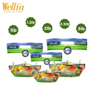 Biểu Tượng Tùy Chỉnh In Rõ Ràng Cấp Thực Phẩm Nắp Kéo Thanh Trượt Dây Kéo Nhựa Hành Hành Tâp Rau Nho Trái Cây Bao Bì Túi Với Xử Lý - Product Image 4