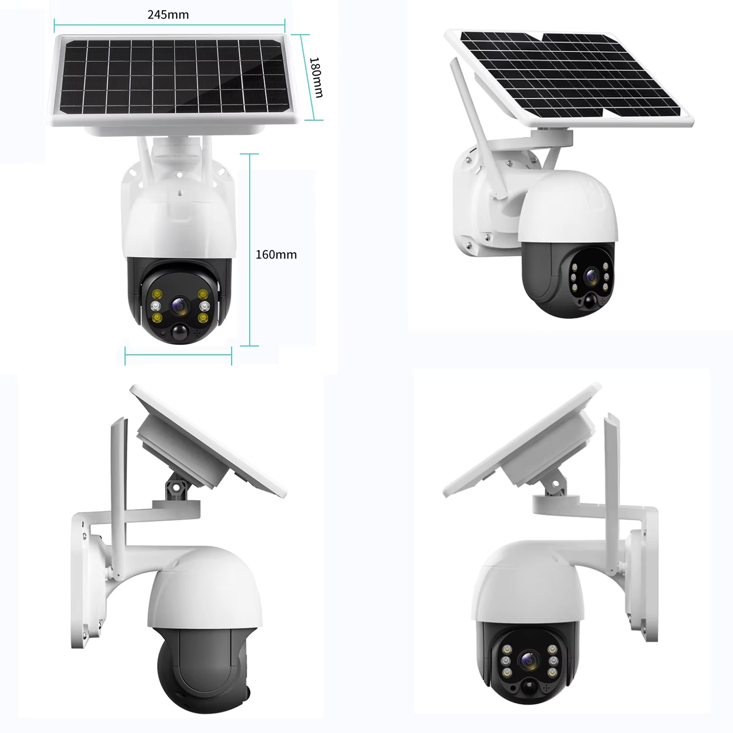 Solar PTZ security camera 20MP outdoor CCTV cloud storage camera Solar powered home camera · image 1