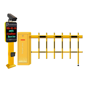 Barriera Automatica SHUNXIANG LPR ALPR DC Grigia e Nera con Indicatore Luminoso, Braccio Barriera da 4,5m per Controllo del Traffico - Product Image 5