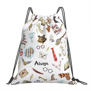 Waterproof Custom Logo Polyester Nylon <b>Drawstring</b> <b>Backpack</b> Gym Bags High Quality String Sport Back Pack - Product Image 1