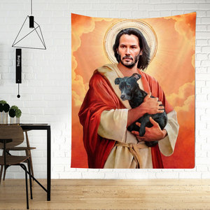 Komi Tapices Jesús Última Cena Serie Dormitorio Sala de estar Fondo Tela Habitación Tapiz de pared Colgante de pared - Product Image 6