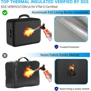 5200 ° Bolsa Ignífuga para Documentos con Cerradura, Caja Ignífuga con Aislamiento Térmico Mejorado, Organizador de Archivos de 8 Capas - Product Image 4