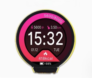 Módulo de pantalla redonda de 1,28 pulgadas con 240x240 GC9A01 tablero de la <span class=keywords><strong>ESP32</strong></span>-C3-MINI-1U pantalla capacitiva IPS TFT <span class=keywords><strong>LCD</strong></span> - Product Image 1