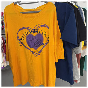 Vente directe d'usine en gros de t-shirts à col en V pour hommes, vêtements en stock, Ropa De Hombre, livraison aléatoire de t-shirts pour hommes de haute qualité - Product Image 3