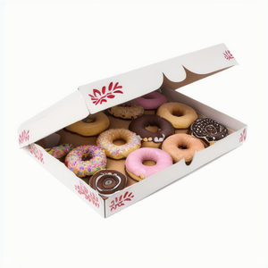 Cajas de Papel Desechables para Donuts al por Mayor, Caja para Cupcakes, Empaque para Alimentos - Product Image 1