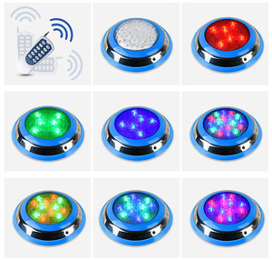 IP68 không thấm nước DC12V 12W <span class=keywords><strong>24W</strong></span> 36W <span class=keywords><strong>RGB</strong></span> ánh sáng dưới nước dẫn ánh sáng hồ bơi với điều khiển từ xa - Product Image 3