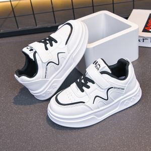 Sneakers Classiche Bianche per Bambini, Scarpe Casual Antiscivolo e Resistenti all'Usura per Scuola e Gioco Quotidiano - Product Image 4