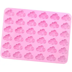 Haute qualité 36 cavités 3D nuage bricolage Biscuit gelée moule à la main Fondant Silicone bonbons moule