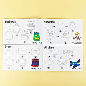 <span class=keywords><strong>Livre</strong></span> de coloriage et de dessin pour enfants, simple, avec des dessins de <span class=keywords><strong>croquis</strong></span> et des gribouillis, apprentissage étape par étape, éducation précoce, éveil, divertissement - Product Image 3