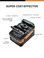Empalmadora de Fibra Óptica AI 5, Equipo de Fusión de Fibra Óptica FTTH con Compatibilidad de Red 4G WIFI 3G GSM GPRS