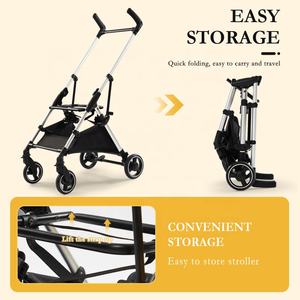 Carrito portátil de 10 KG de lujo para mascotas <span class=keywords><strong>Metro</strong></span> disponible Carrito para mascotas Cochecito para gatos al aire libre - Product Image 4