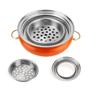 Newly Designed Outdoor And Indoor Portable Barbecue Basin Safety Device For Charcoal Fire And Electricity