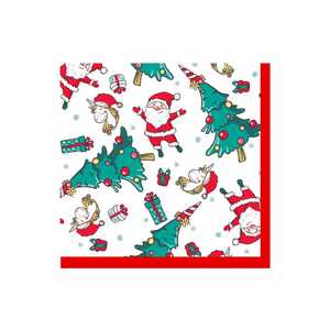 DAMAI Christmas Snowman Tableware Set for Party Decorations Disposable Apple Shape Dessert Paper Plate Christmas Tableware Set - Product Image 6