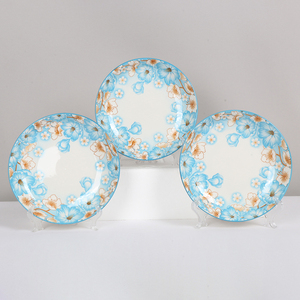 Assiettes Plates en céramique, vert, bleu, <span class=keywords><strong>rouge</strong></span>, bon marché, en porcelaine, ensembles d'assiettes à dîner en céramique, Offre Spéciale - Product Image 3