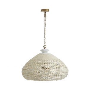 Lustre en <span class=keywords><strong>coquillage</strong></span> blanc naturel fait à la main pour salon et chambre à coucher - Product Image 3