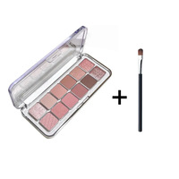 Palette de fards à paupières coréenne 12 couleurs, nacré, mat, scintillant, gris, rose, tons terreux, multi-usages, tout-en-un pour le maquillage des yeux