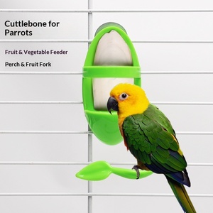 Подставка для кормушки для птиц с держателем для кальмаровой кости и миской для поиска пищи для попугаев, для фруктов и овощей - Product Image 1