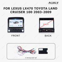 Fournisseur de fabrication, cadre Android 9 pouces pour Lexus LX470/Toyota Land Cruiser 100 2003-2009, intérieur, DSP, GPS, aide au recul