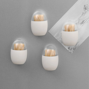 Oval <b>Toothpick</b> Storage Case Portable Dispenser Magnetic <b>Toothpick</b> Box ABS Plastic Fridge Magnet 1Pcs <b>Toothpick</b> Holders - Product Image 5