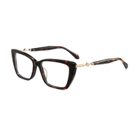 Lunettes de luxe vintage pour femmes, monture en acétate, diamants optiques, strass, lunettes de protection LE2030