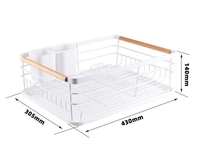 Kostenlose Installation Double Layer Drain Gewürz Geschirr Lager regal für die Küche