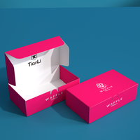 Boîtes en carton rondes pour gaufres, présentoirs de mariage, emballages à emporter pour gaufres bulles, vente en gros