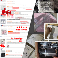 Kundenspezifisch Bedruckte Logo-Matte Rosa Kunststoff-Versandtasche mit Griff für Kurierversand und Postverpackung