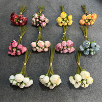 Fleur de pivoine artificielle à 9 têtes, vente en gros pour mariage, décoration nordique pour la maison