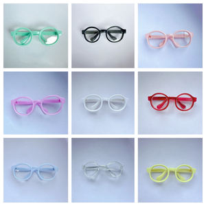 Toptan 17cm Labufu aksesuarları Lafubu oturan parti bebek aksesuarları siyah çerçeve güneş gözlüğü Lafufu gözlük hediye satılık - Product Image 3