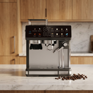 Cafetera Espresso Automática de 19 Bares con Pantalla Táctil, Control Digital, Acero Inoxidable, Tanque de Agua de 2L, 1500W, Eléctrica, para el Hogar - Product Image 1