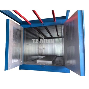 Ailin yeni özel fabrika elektrostatik endüstriyel toz boya kür fırın fırın soba dizel brülör ısıtma sistemi ile