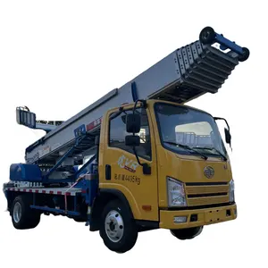 FAW 32m 36m aerial lift pickup truck mounted ladder rack