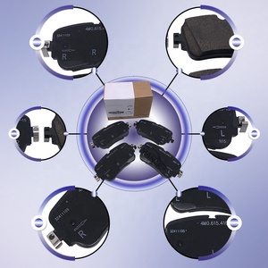 MANER 4M0698451F 4M0698451N Juego de pastillas de freno trasero para VW Touareg <span class=keywords><strong>CR7</strong></span> Audi A8 Q7 Q8 4M - Product Image 2