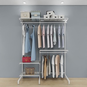 Phong cách mới tủ quần áo Kệ Organizer hiện đại Thiết kế kim loại tủ quần áo Kệ hệ thống - Product Image 4
