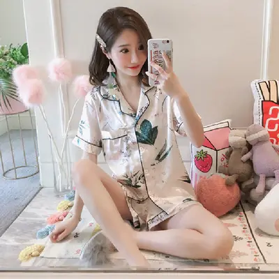 Pregnant woman summer home clothing thin comfortable breathable maternity clothing breastfeeding pajamas