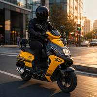 Nouvelle Trottinette à Essence 50CC Jaune & Noire Euro 5 2026 avec Démarrage Sans Clé