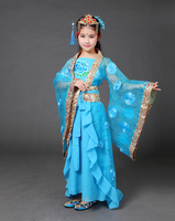 Costume chinois ancien pour enfant, tenue de danse populaire, d'opéra traditionnelle chinoise, Ming Tang Han Hanfu, robe de princesse cosplay,