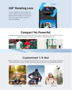 Volg Đi Xe Đạp Máy Ghi Âm Di Động 4G Mini Máy Ảnh 2K GPS Tầm Nhìn Ban Đêm Video Âm Thanh Ghi Âm Microsd Tương Thích Từ Pocket Sim - Product Image 6