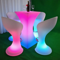 Nouveau dégradé de couleur changeante LED barre lumineuse Table Rechargeable LED Meubles pour les fêtes, mariages, bars, Tables de cocktail